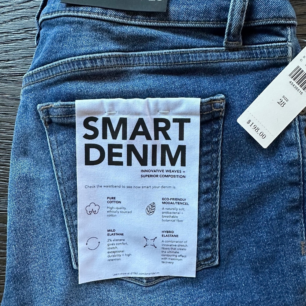 DL1961 Florence Instasculpt cropped jeans - 28